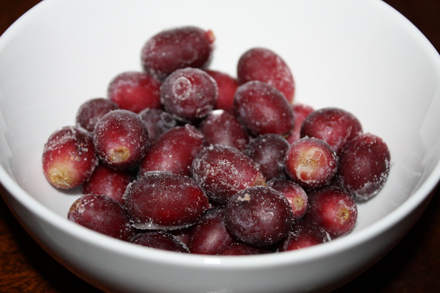 frozen grapes snack 