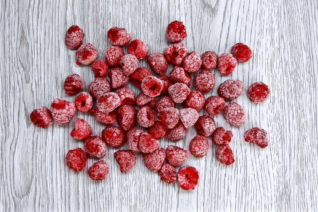 frozen raspberries