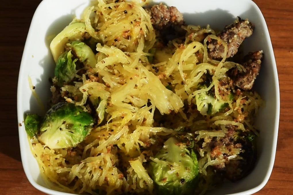 Sausage Sprouts Squash