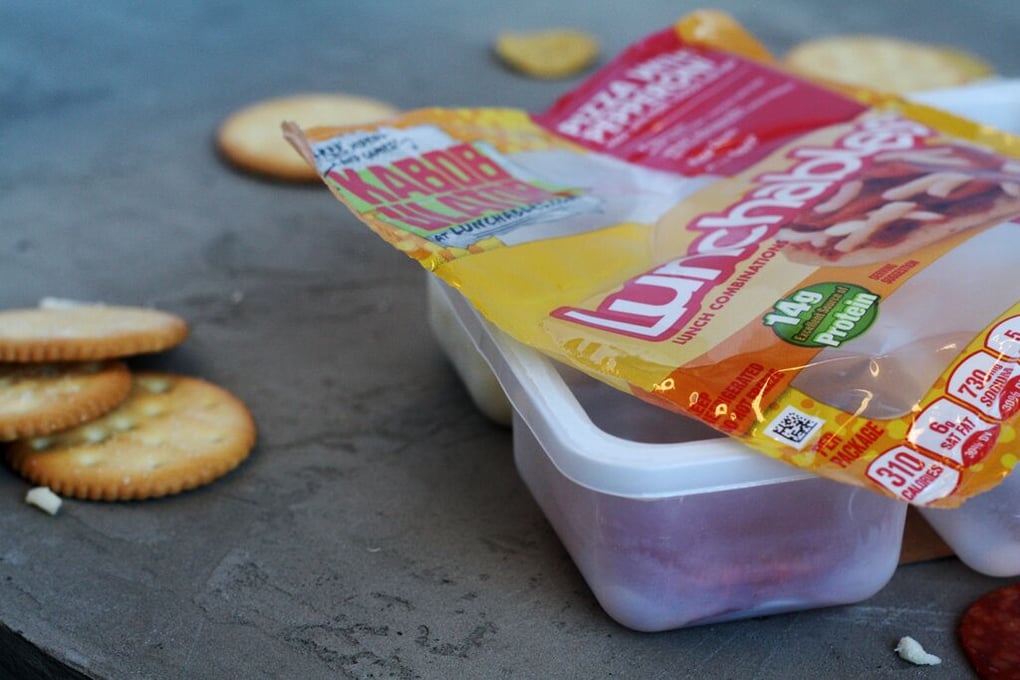 Opened Lunchables