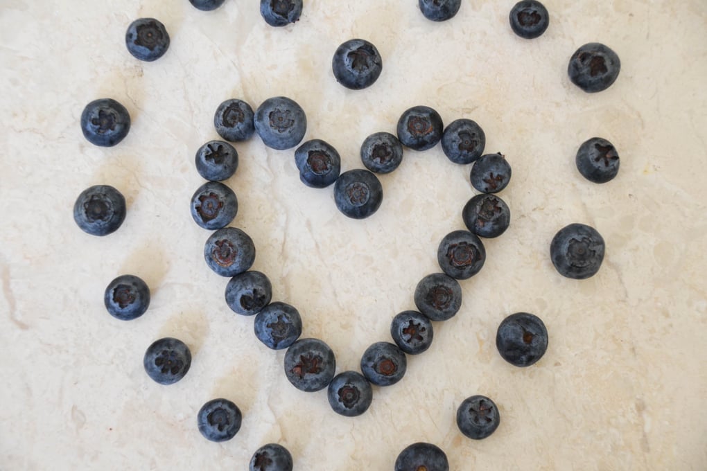 Blueberries heart Jocelyn Hsu