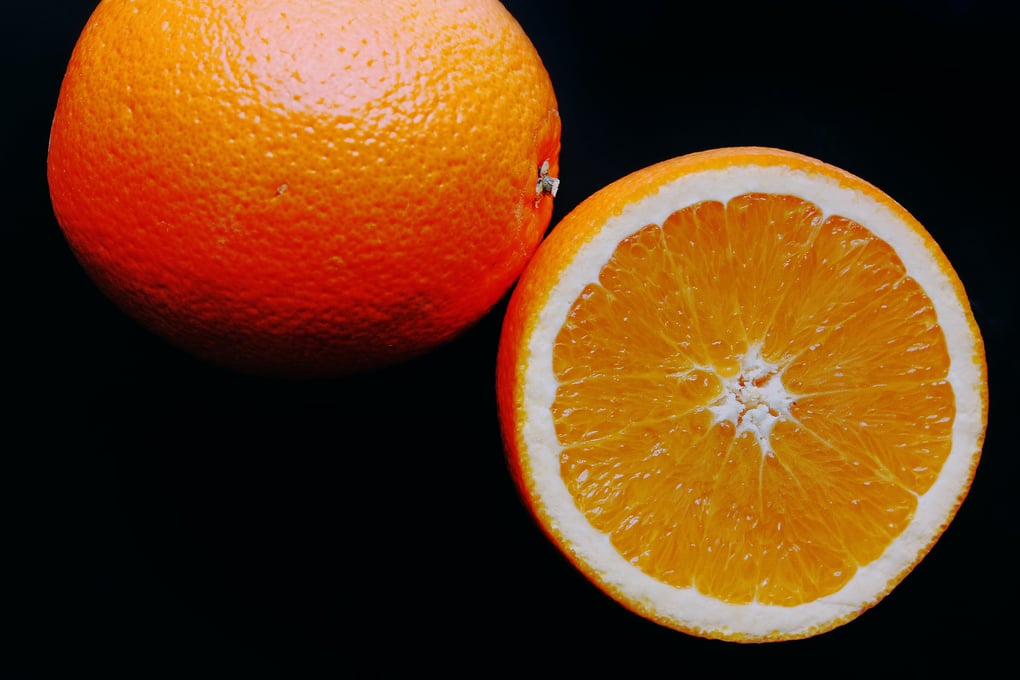 Orange Slice Above Shot Ellen Gibbs