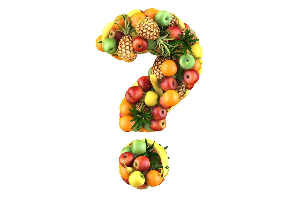 Question Mark made of Food Borders2
