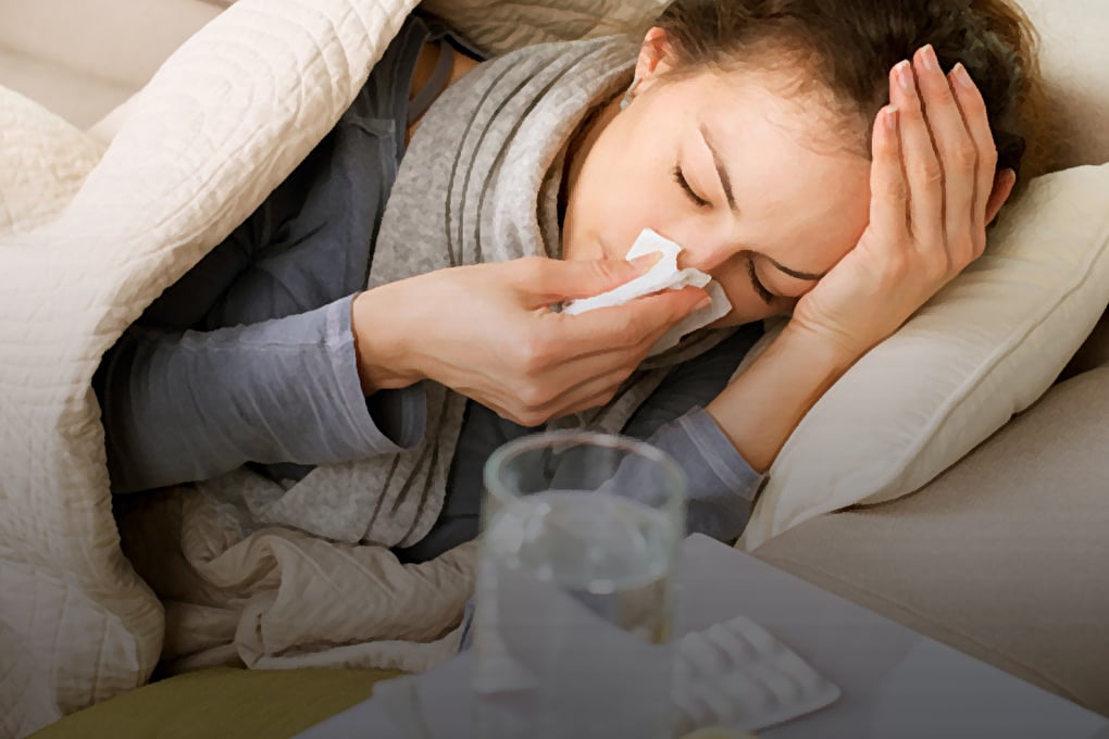 featured sick in bed