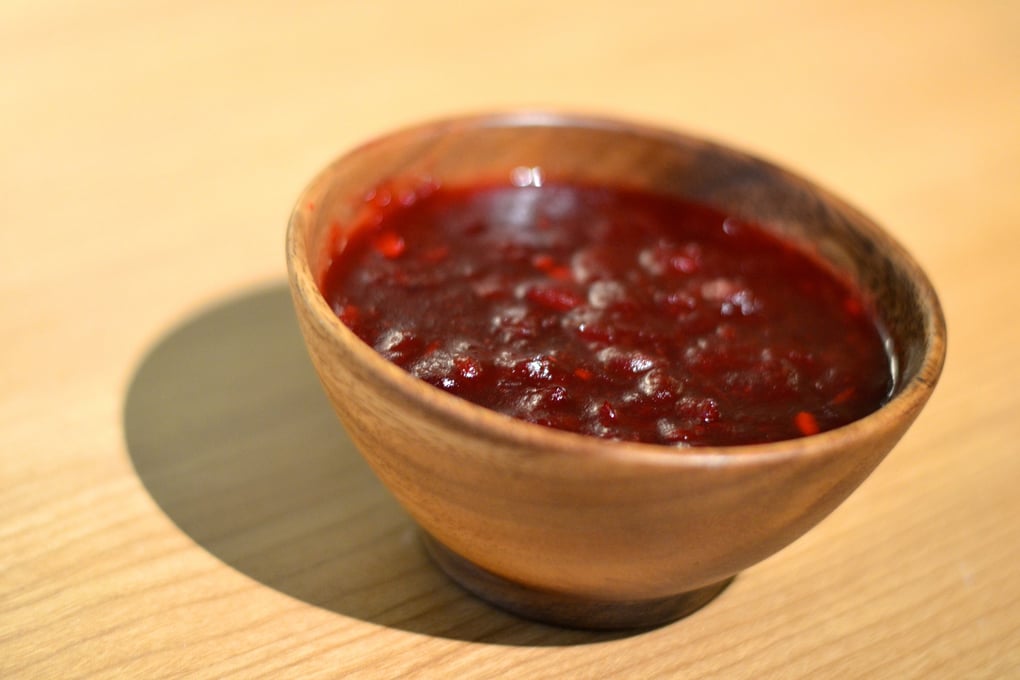 Finished Sauce in Wood Bowl