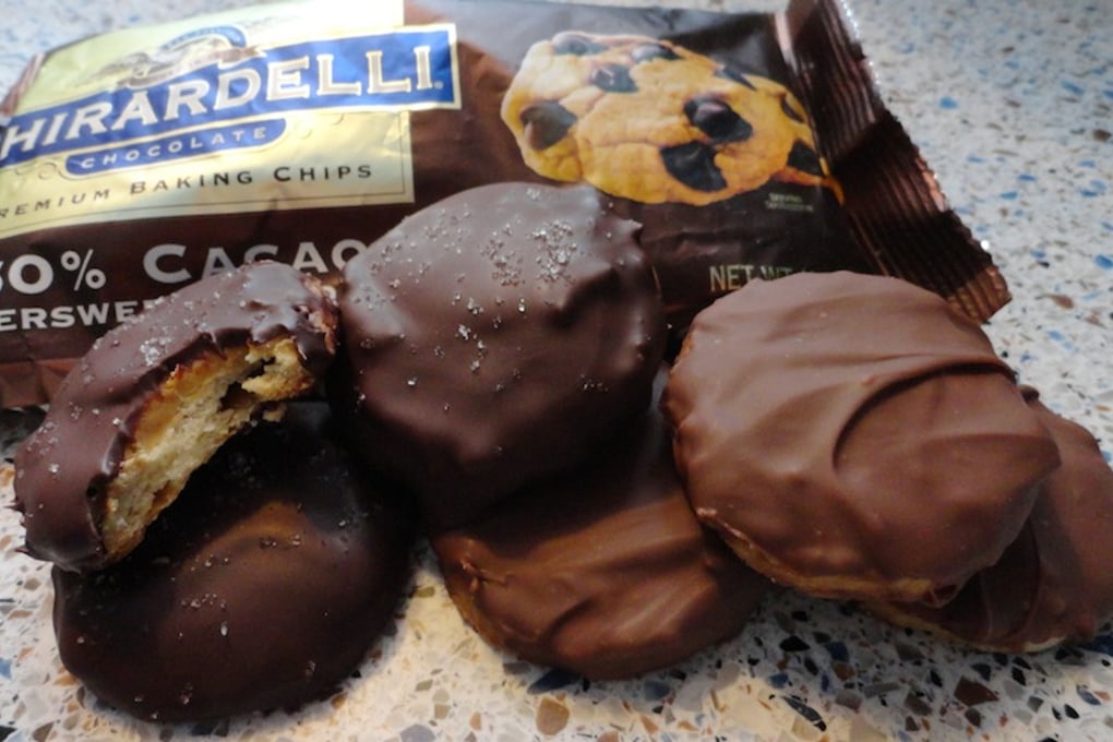 tagalongs with chocolate