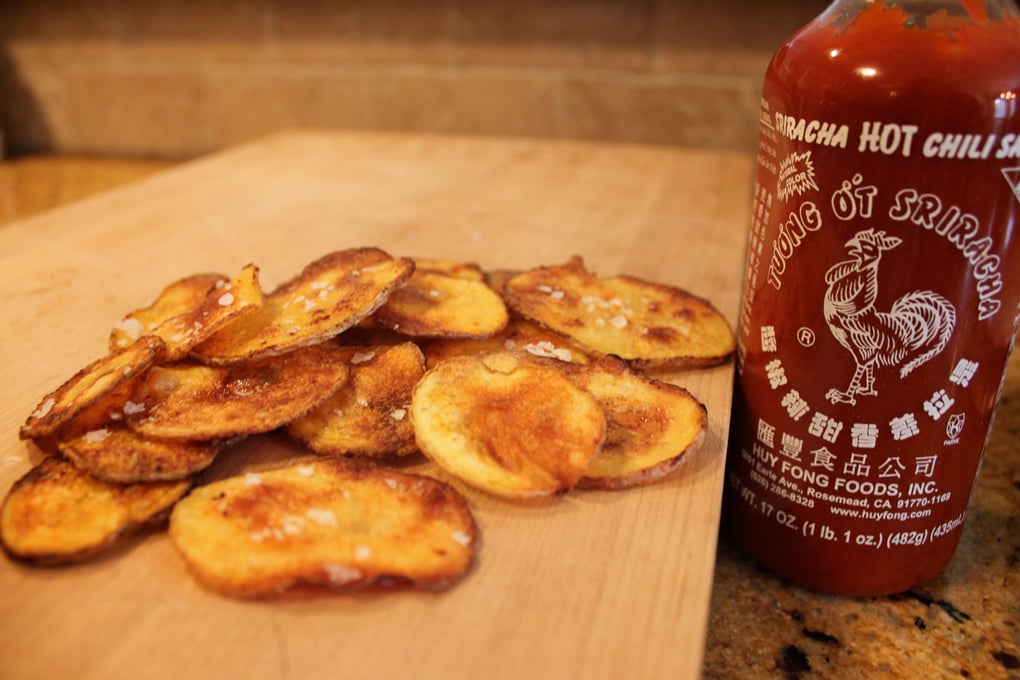 7 Baked Sriracha Potato Chips 1