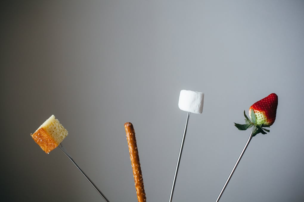 matcha white chocolate fondue 11