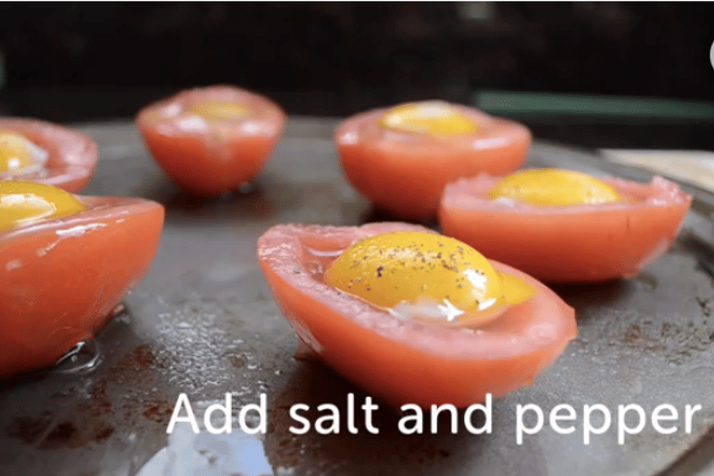 Baked Eggs in a Tomato