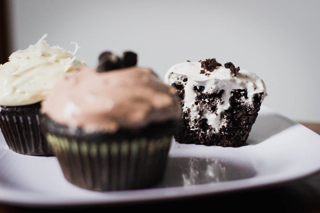 Half cupcake