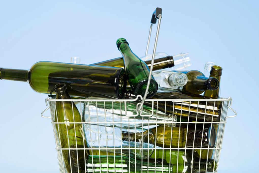 empty wine bottles shopping basket milestone 2010