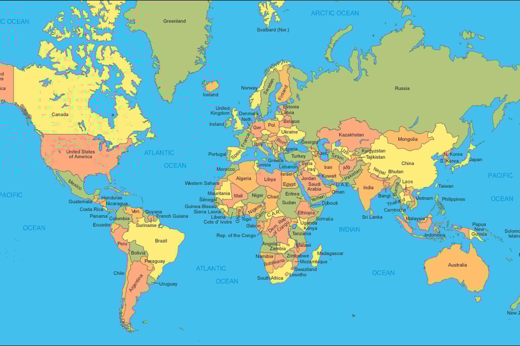 world map