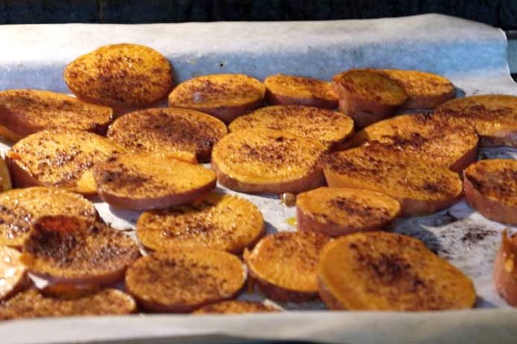 Sweet Potato Chips with Cinnamon