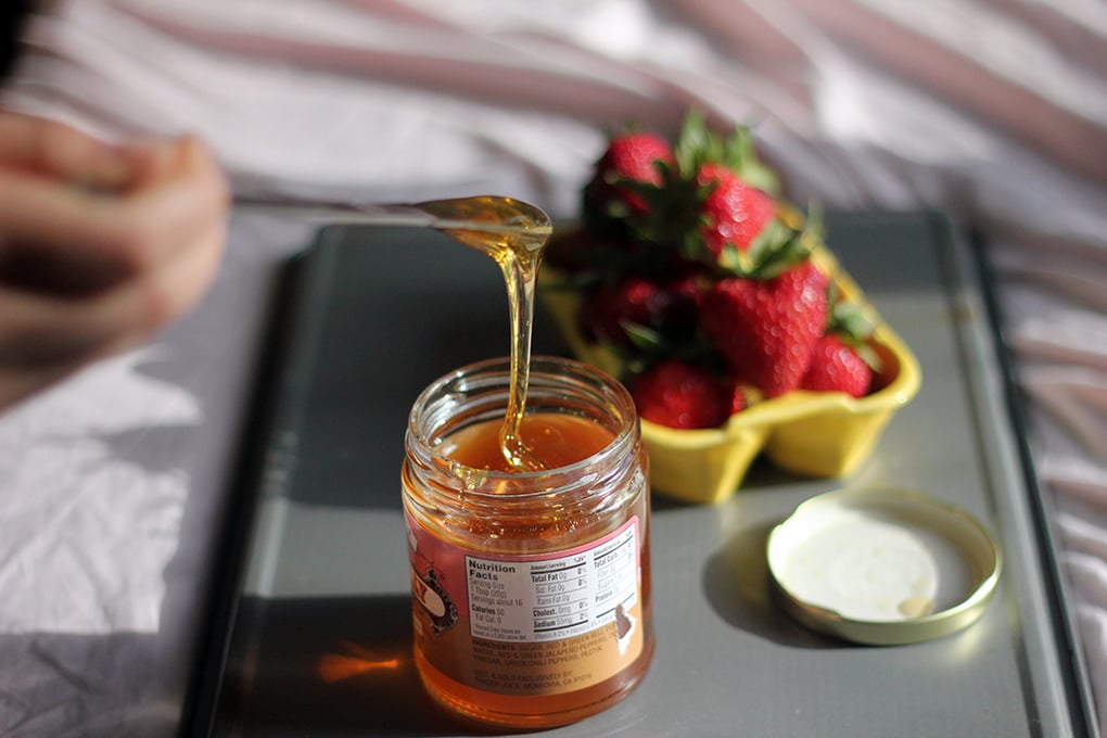 honey strawberries