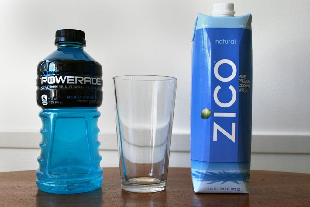 Powerade and Coconut Water