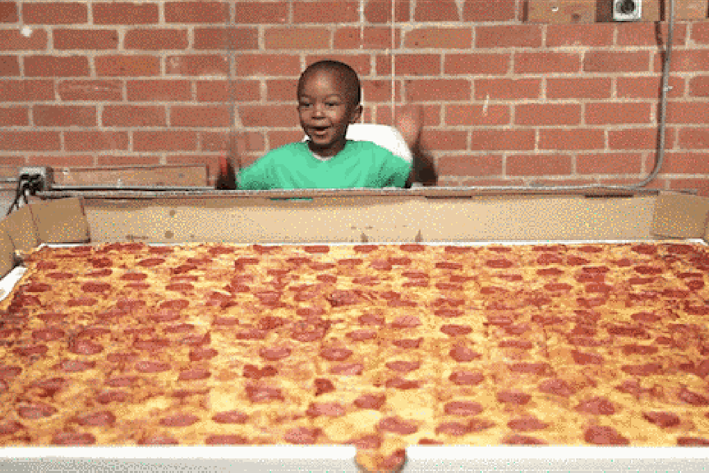 giant pizza
