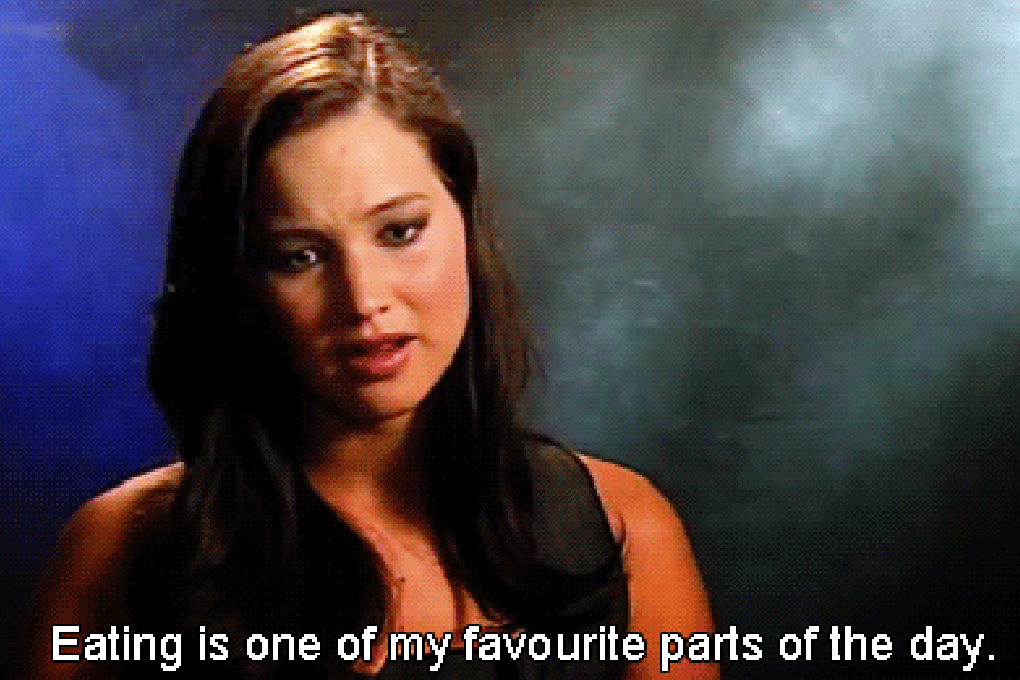 JLaw loves to eat
