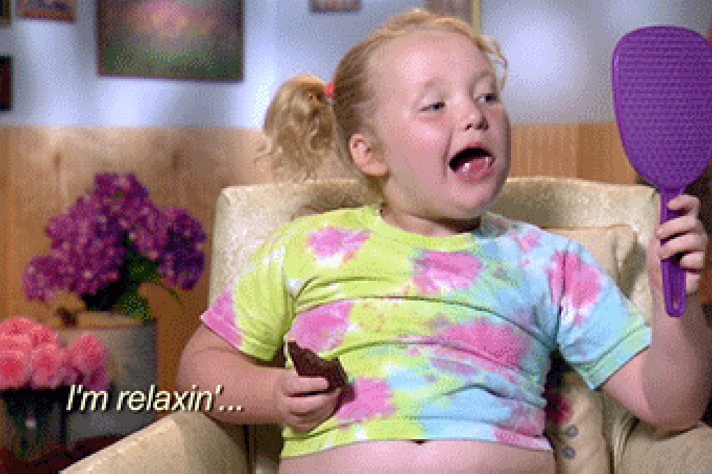 Honey Boo Boo eating