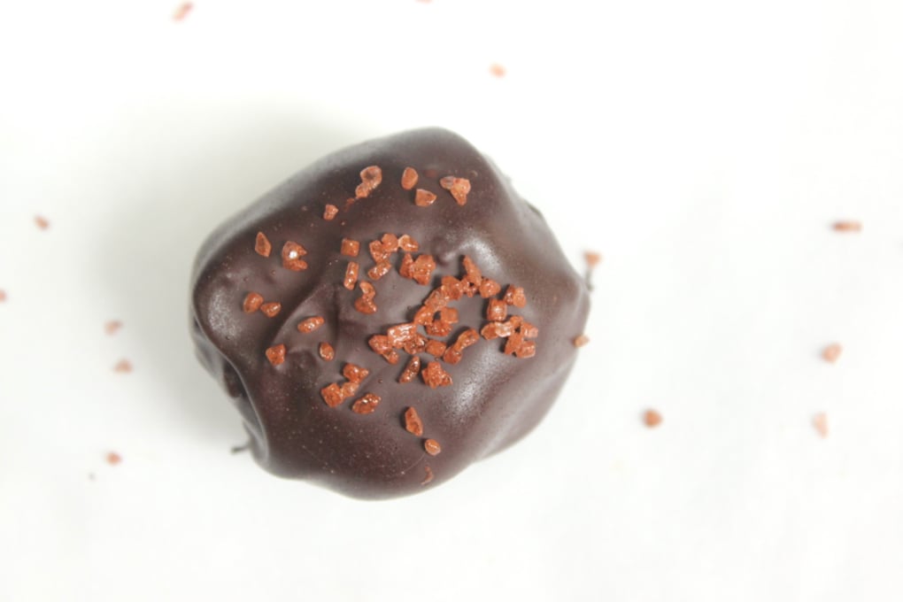Salted Caremal Date Truffles KatherineBaker overhead