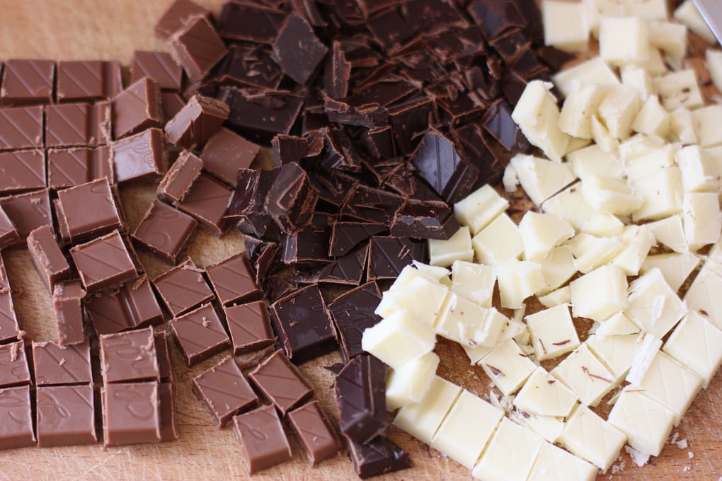 Dark white milk chocolate