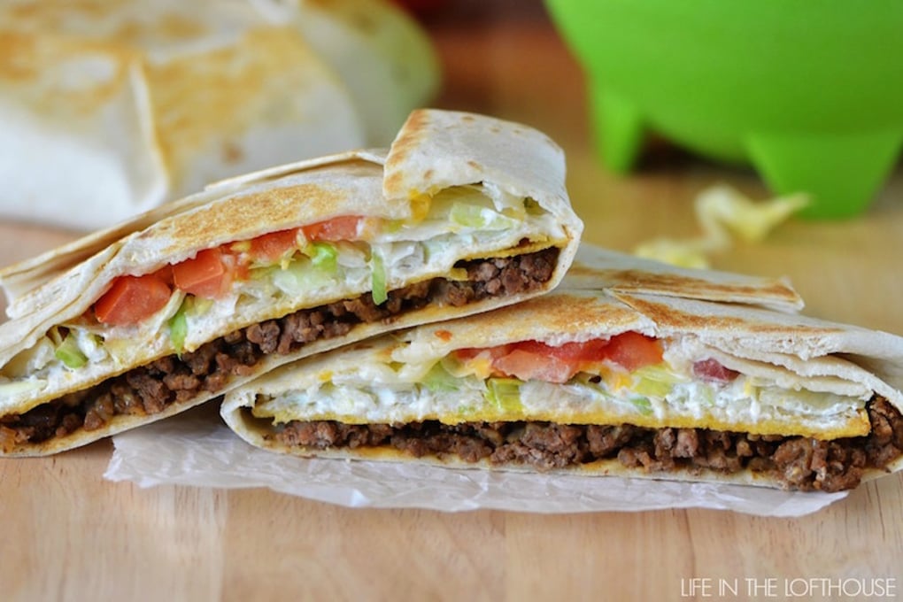 crunch wrap copycat taco bell