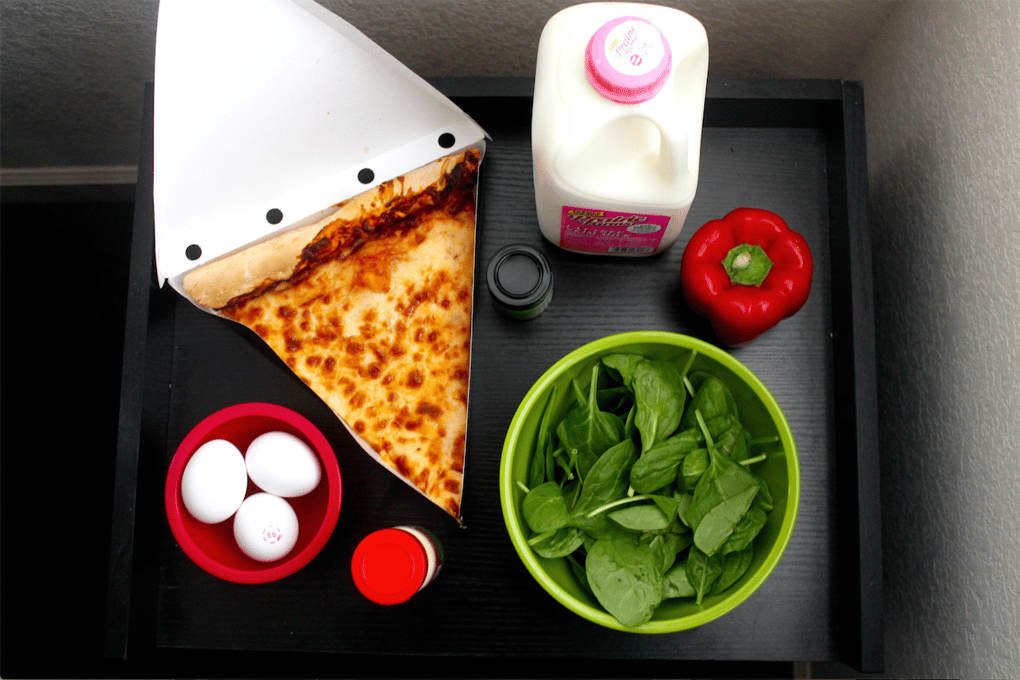 pizza scrambled ingredients