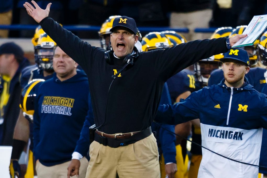 Jim Harbaugh freakin out