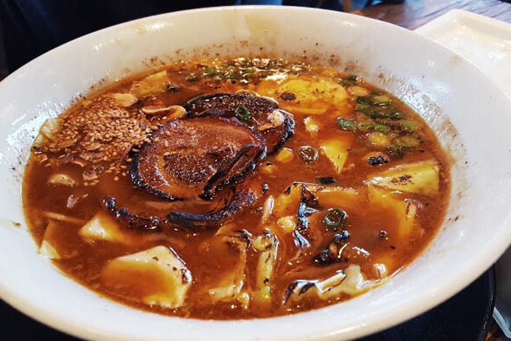 Rakiraki curry ramen w pork underbelly