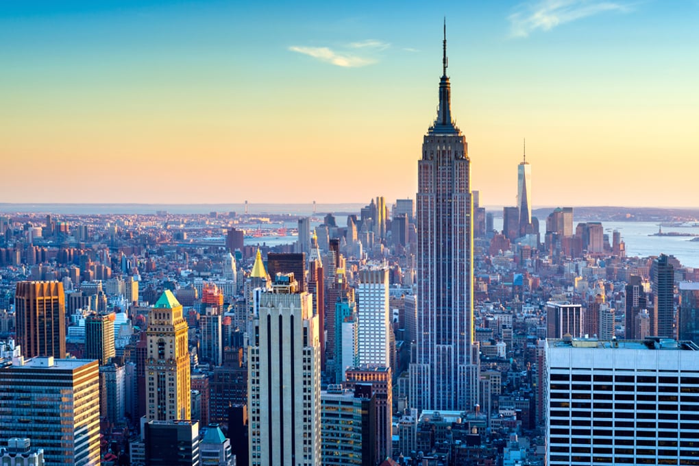 nyc aerial skyline