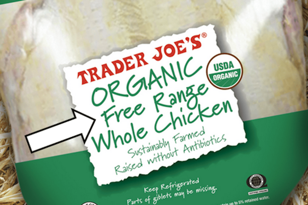 Trader Joes Free Range Chicken Production Claim