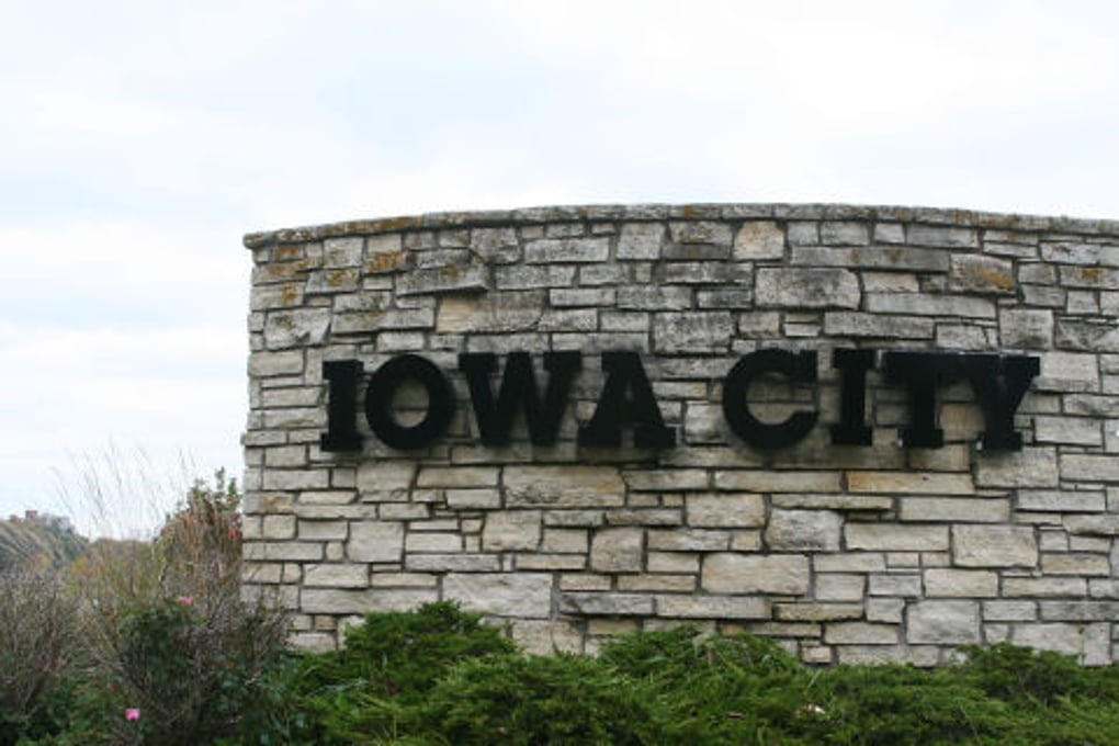 iowa city sign