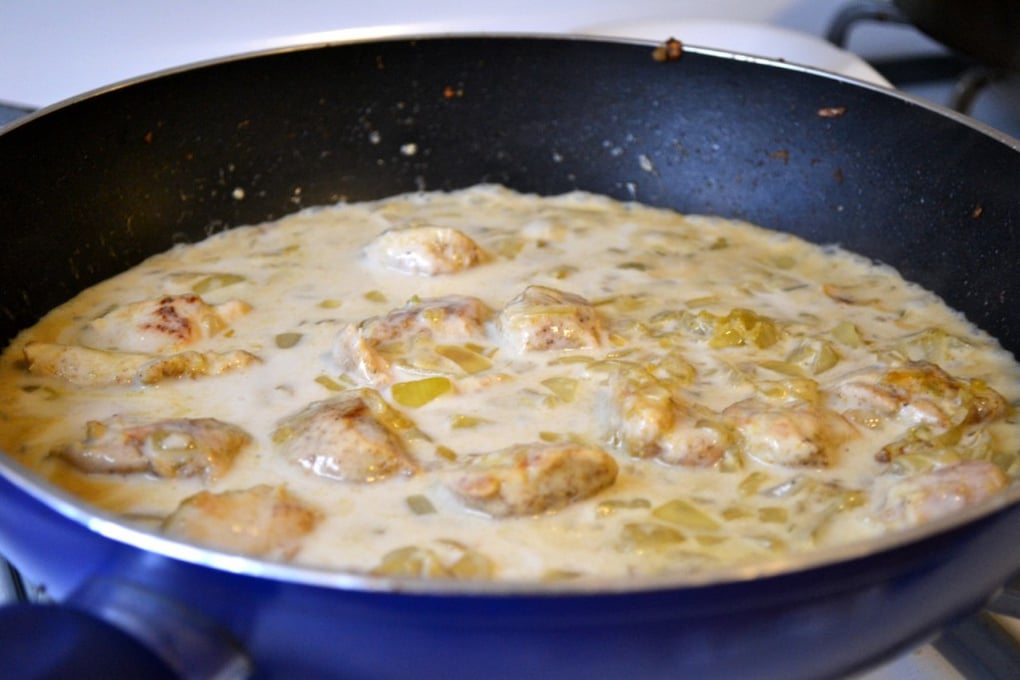 GreenChickenCurry08MilkMixed1