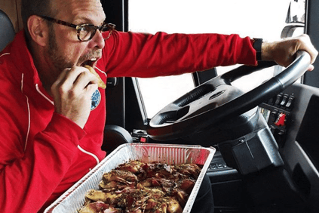 alton brown eating car instagram