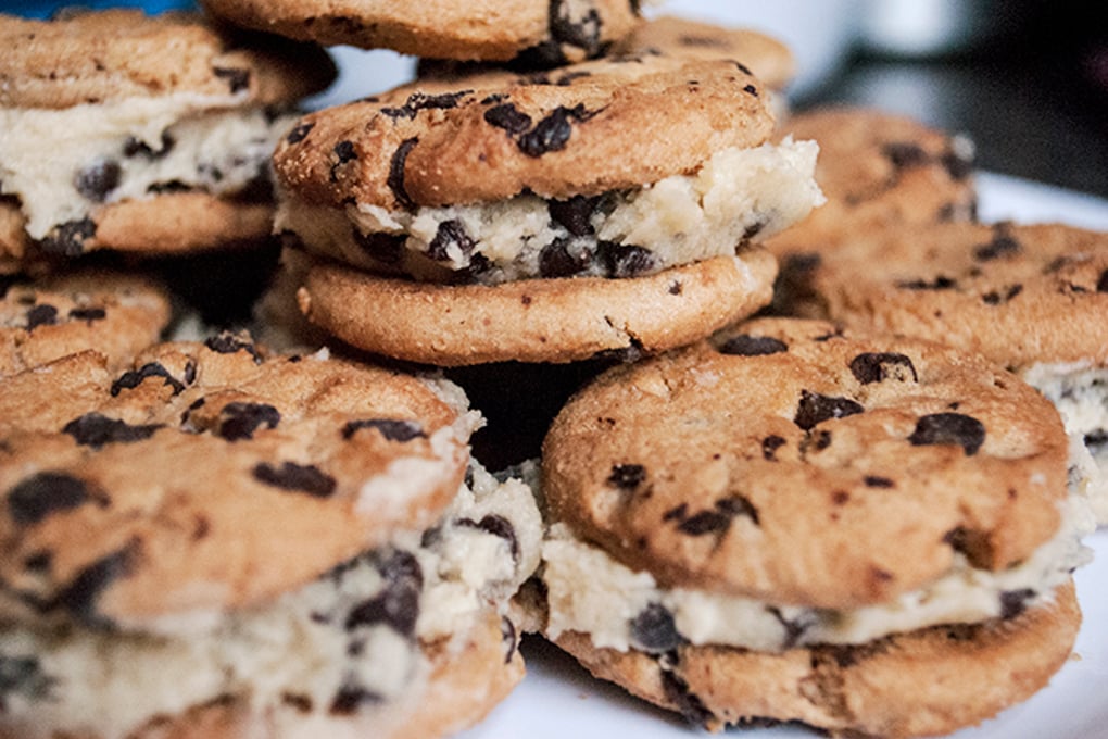 chocolate chip cookie dough sandwiches hunter siegrist