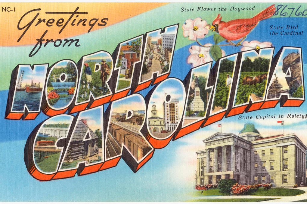 north carolina postcard ctsy boston public library flickr