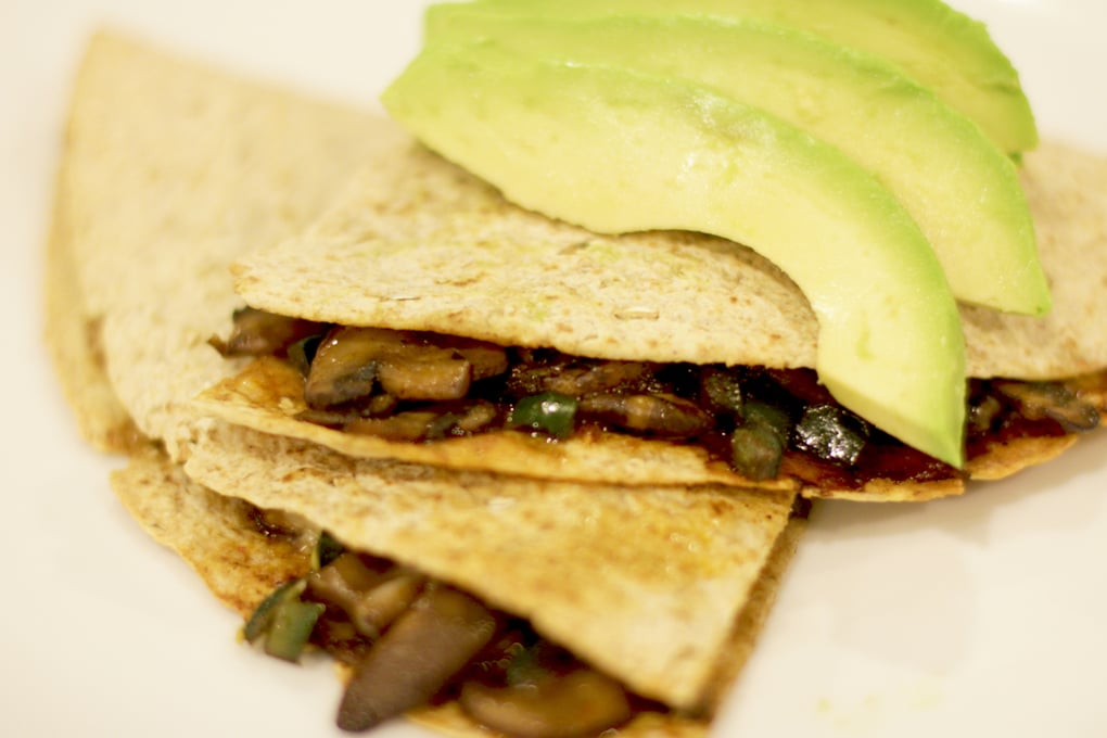 garnished quesadillas 21