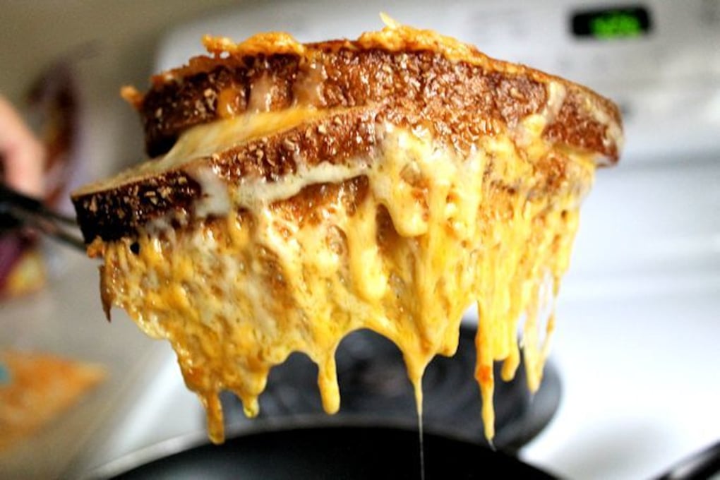 Cheese Encrusted Grilled CheeseKylie Kinder
