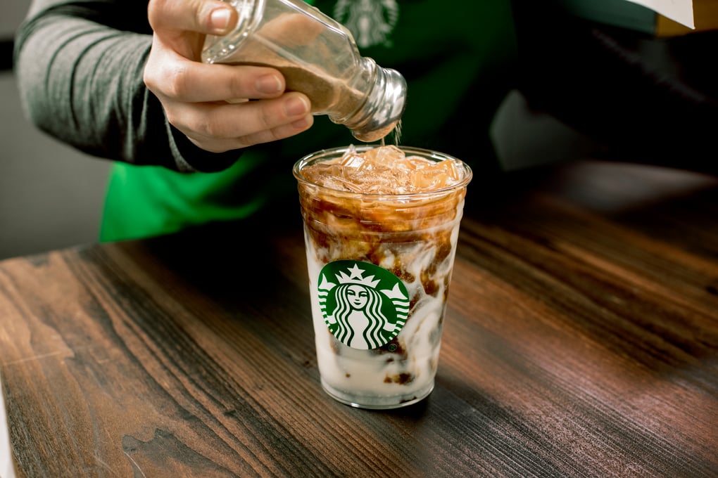 Iced Cinnamom Almondmilk Macchiato