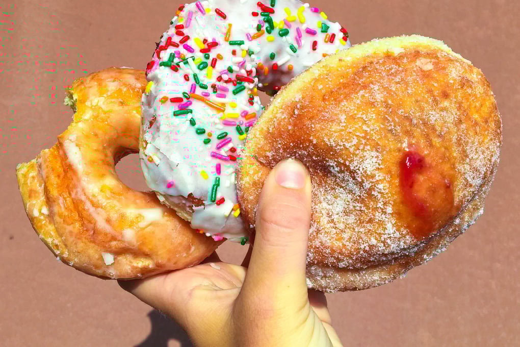 donuts in hand