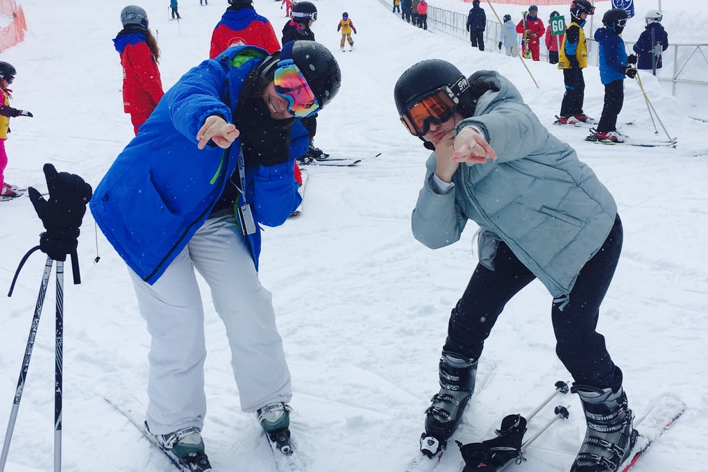 skiing