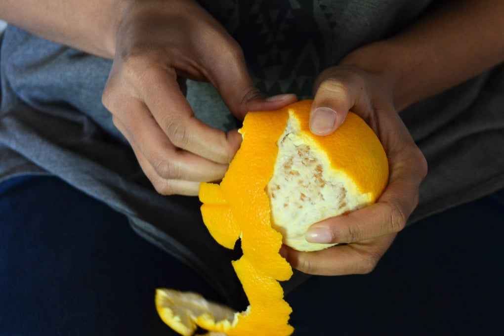 peeling orange 2