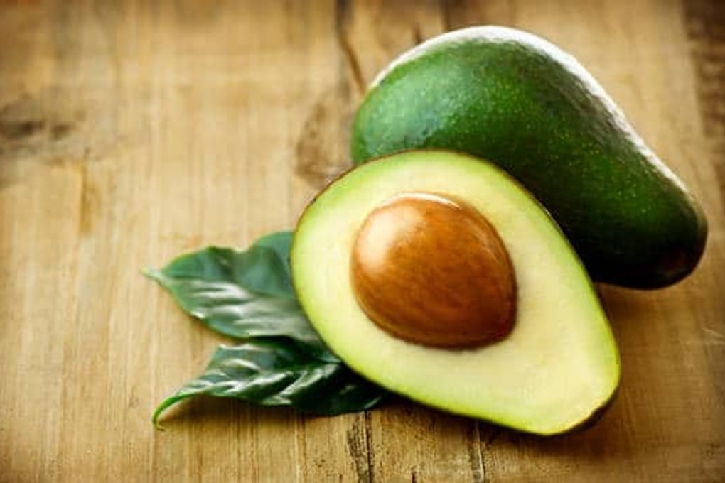 avocado on a wooden table