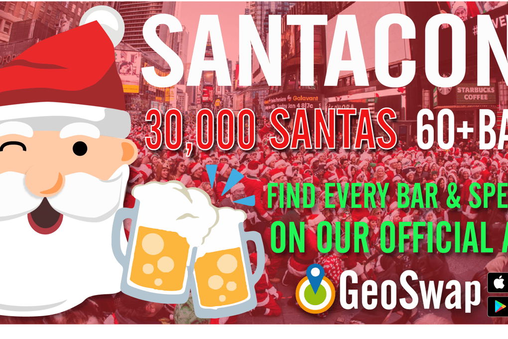 SantaCon Postcard