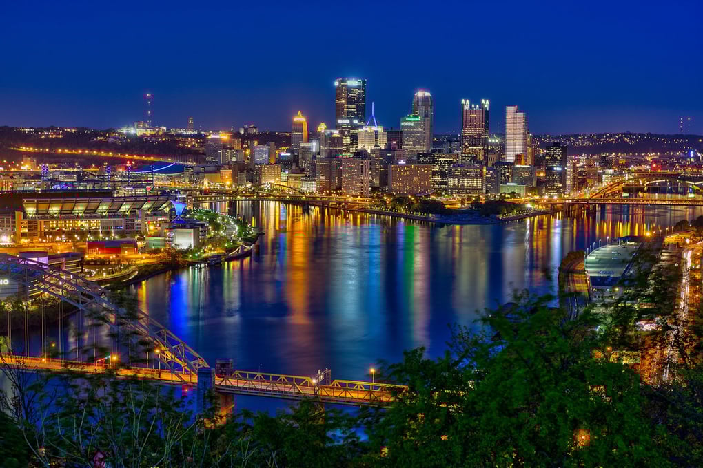 Pittsburgh Night Skyline