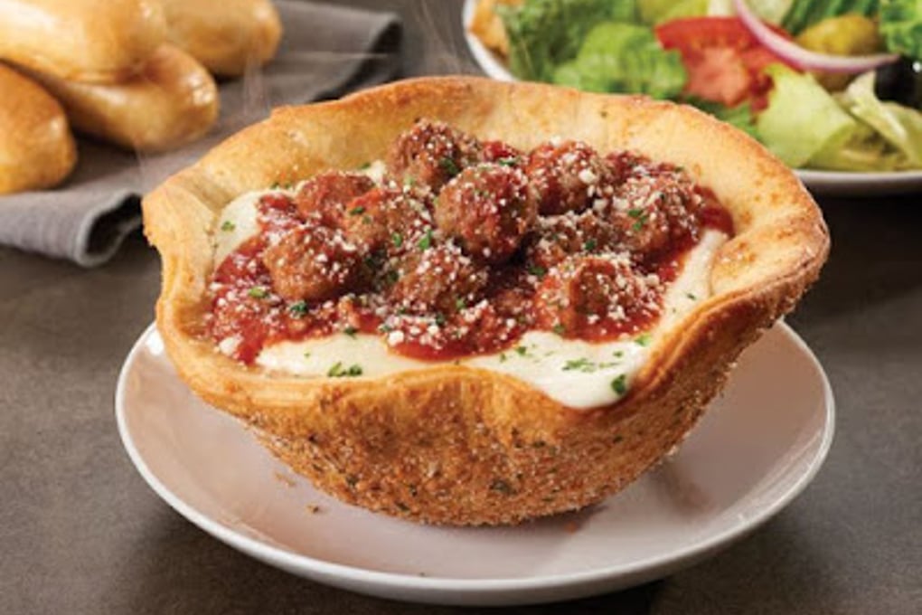 olive garden meatball pizza bowl