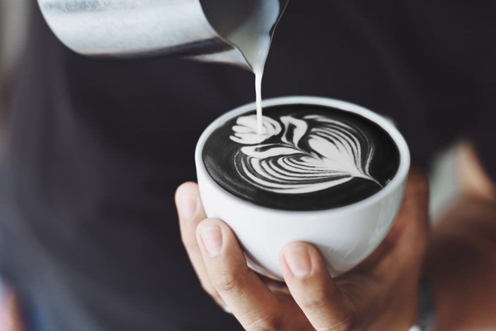 charcoal latte