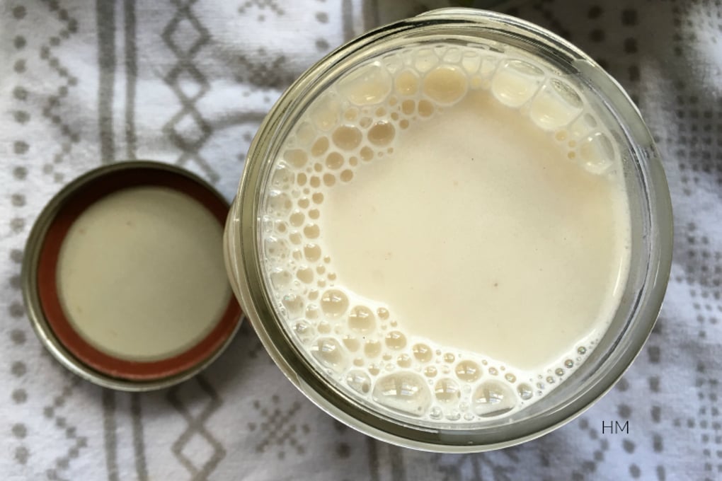 Creamy Vanilla Homemade Oat Milk Vegan Fat Free No Added Sugar by Heather McClees at The Soulful Spoon