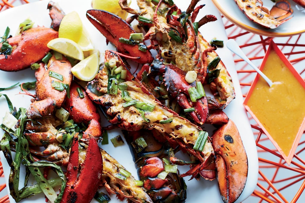 recipe0615 xl grilled lobster with miso chile butter