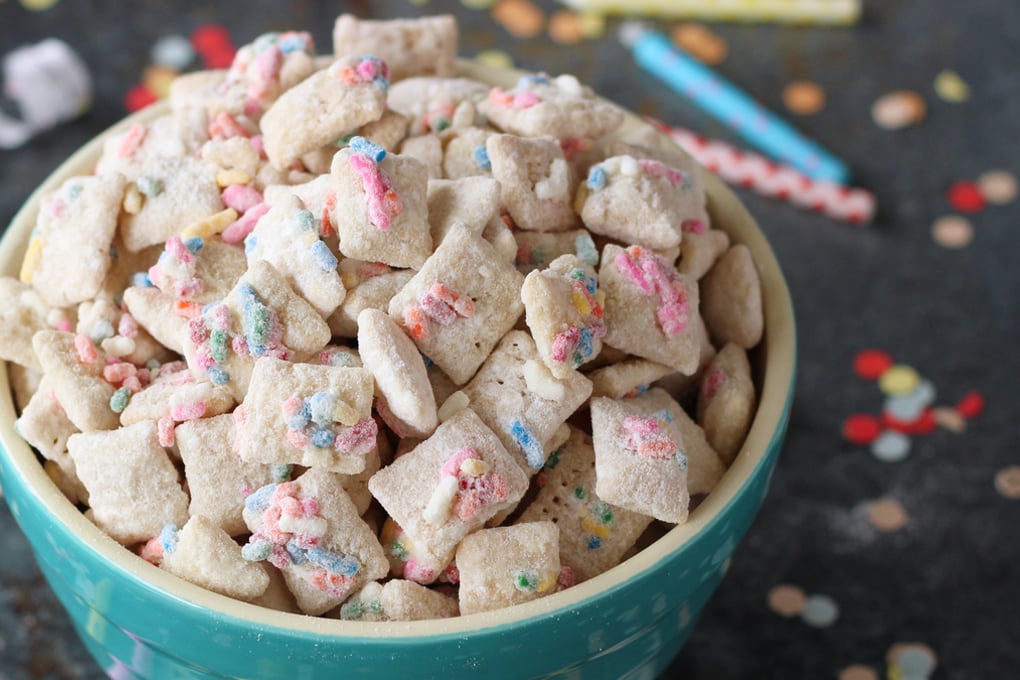 Birthday Cake Muddy Buddies