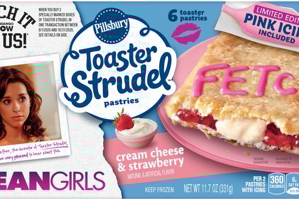 Mean Girls Toaster Strudel Cream Cheese Strawberry Packaging